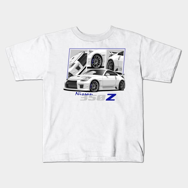 Nissan 350Z, JDM Car Kids T-Shirt by T-JD